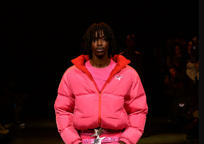 Sp5der Pink Puffer Jacket