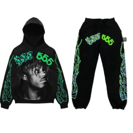 999 Club Spider Young Thug Tracksuit Black