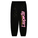 Black P*NK V2 Sweatpants Spider