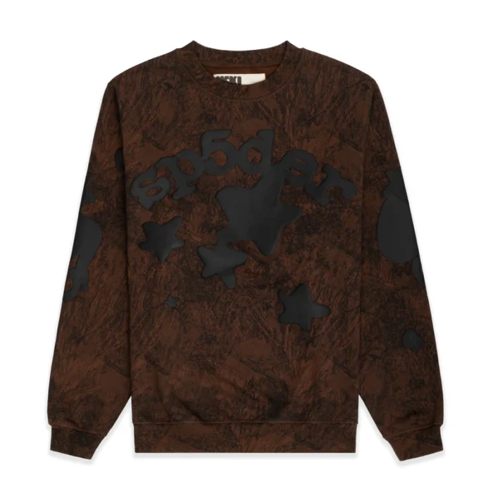 Sp5der BELUGA REAL TREE CAMO CREWNECK SWEATSHIRT