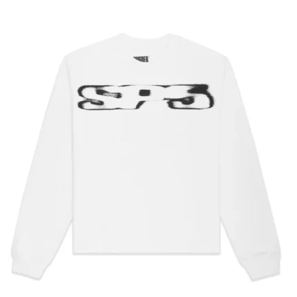 Sp5der SP5 BLURRY LS TEE White