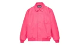 Sp5der Web Leather Jacket Pink