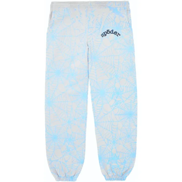 Sp5der AOP Web Sweatpants Heather Grey