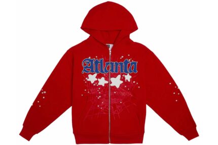 Sp5der Jeffery Hoodie Red