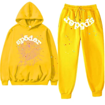 Yellow Sp5der Tracksuit